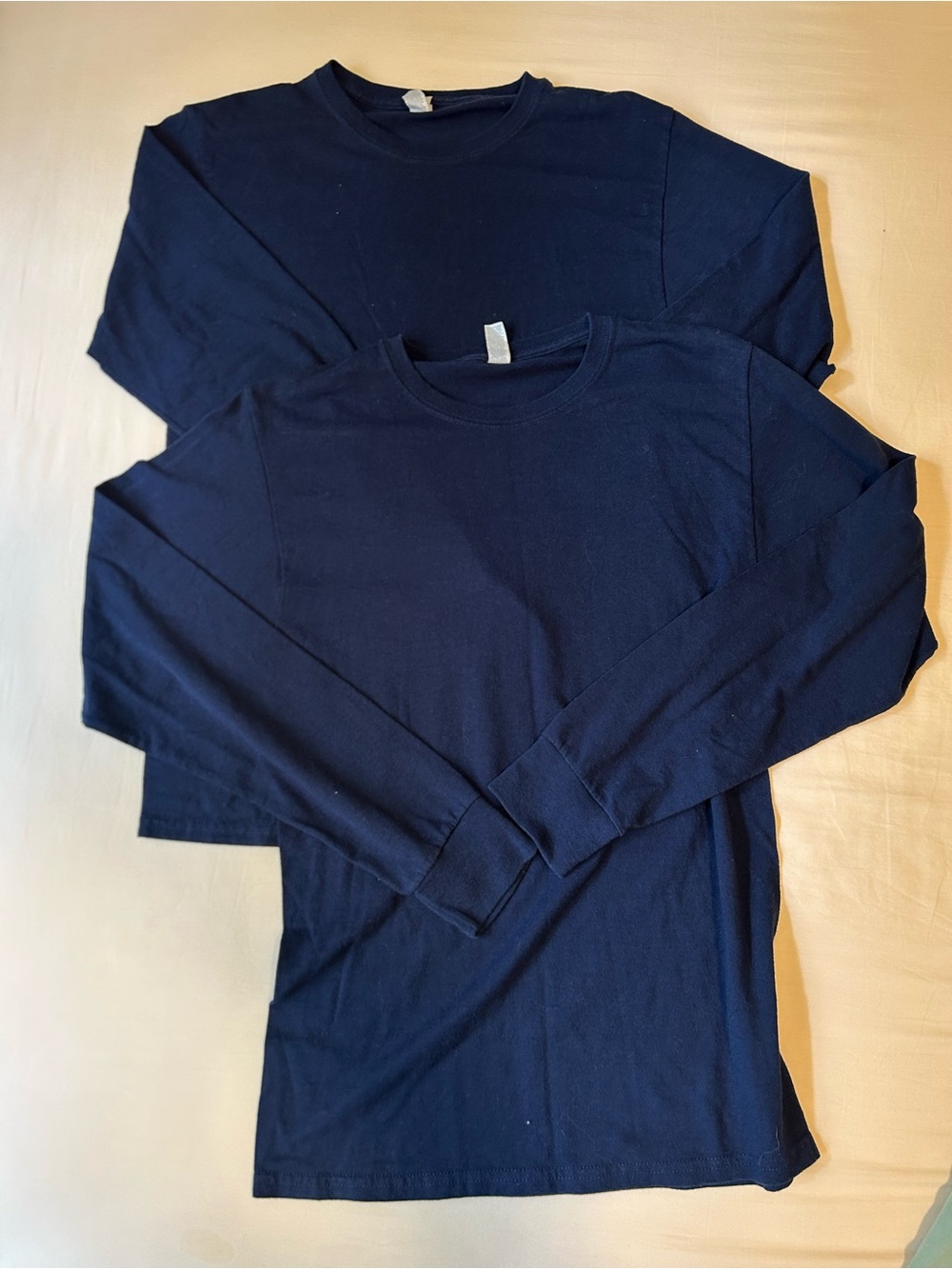 Unisex Jerzees Long Sleeve Crew Neck Shirt in Navy Bundle